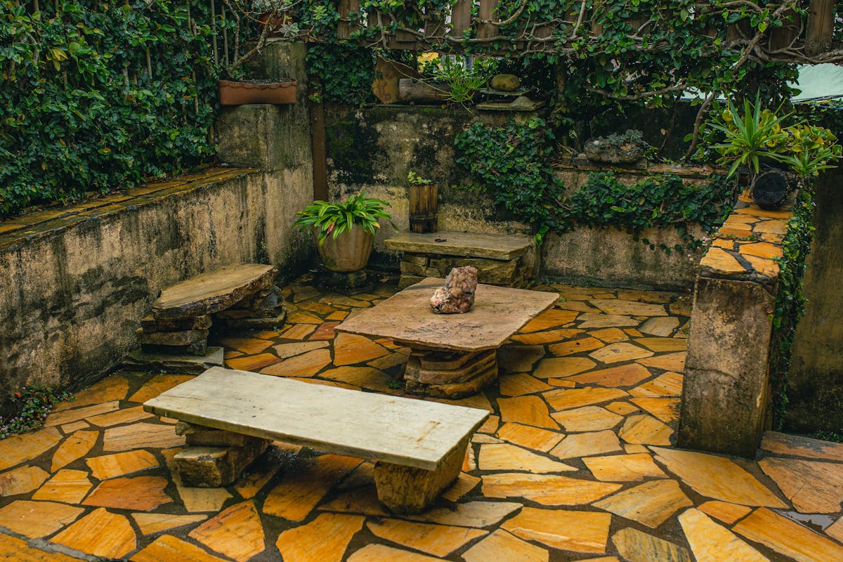 Landscaped garden and patio by First Choice Building Services